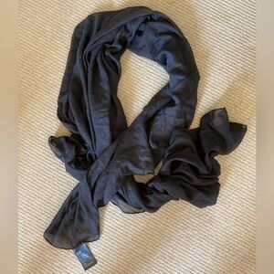 H&M Sheer Large Scarf Black 50" x 60"